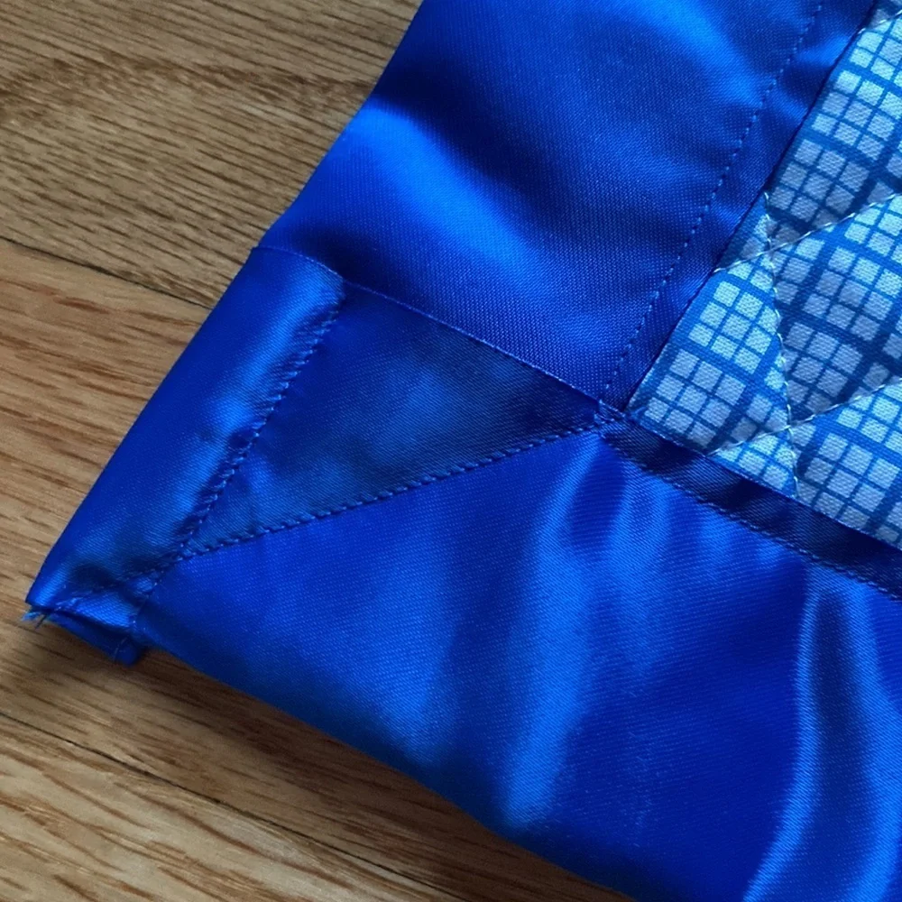 Teddy Bear Train Handmade Quilt Satin Edges Baby Blanket Quilted Bear‎ Nursery
